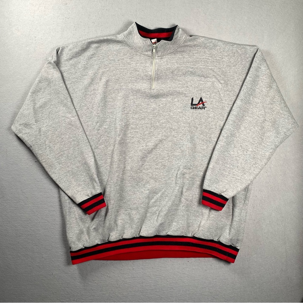 Vintage LA Gear Quarter Zip Men’s 4XL Sweatshirt Pullover Oversized